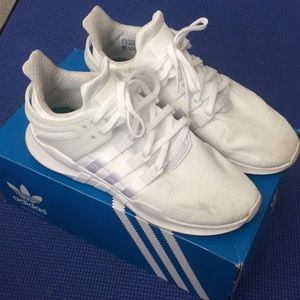 Adidas EQT All White Tennis Shoes